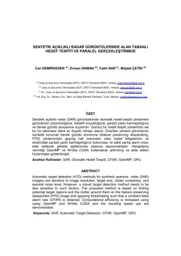 savtek 2002 savunma teknolojileri kongresi bildiri yazım kılavuzu