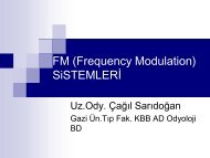 FM (Frequency Modulation) SiSTEMLERİ - Engelli Öğrenci Birimi