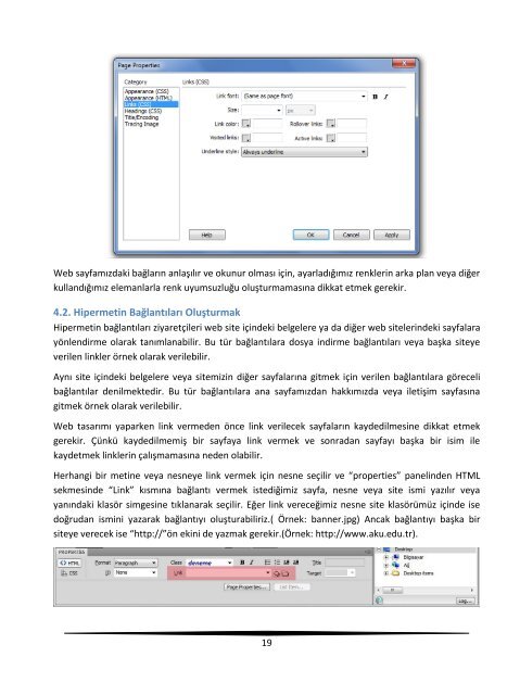 web tasarımı dreamweaver