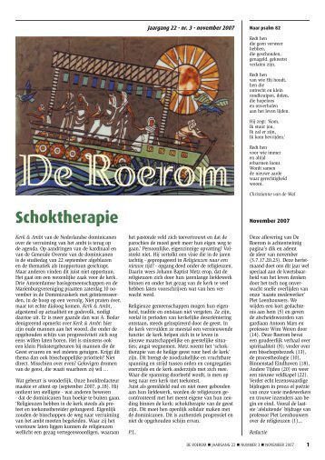 nummer 3 november 2007 - De Roerom