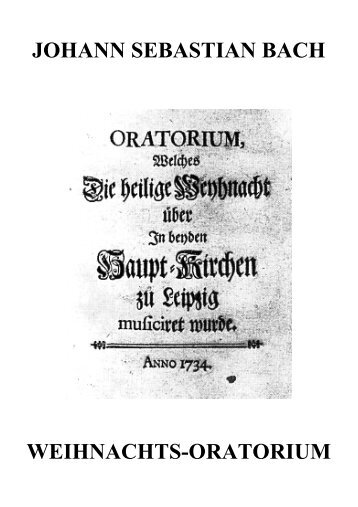 weihnachts-oratorium (bwv 248) - Website van Eduard van Hengel ...