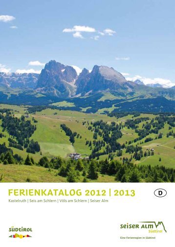 Ferienkatalog 2012/13 - Seiser Alm