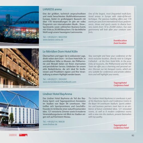 Contents - Cologne Convention Bureau