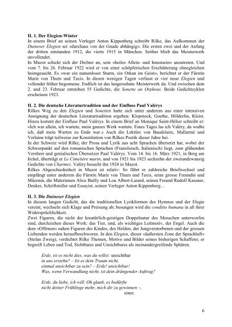 Fondation Rilke: neue Dauerausstellung - Fondation Rainer Maria ...