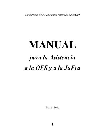 Manual para la Asistencia (PDF) - Tertius Ordo Regularis Sancti ...