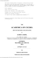 academica of cicero. - 912 Freedom Library