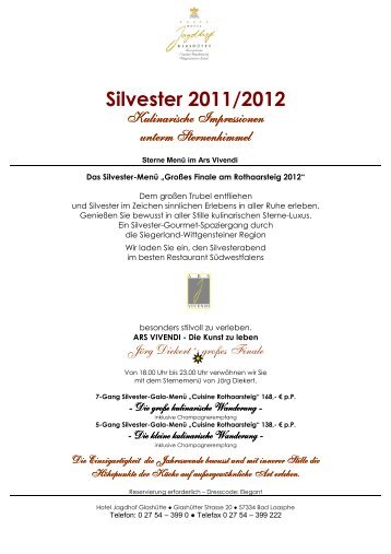 Silvester 2011/2012 - Hotel Jagdhof Glashütte