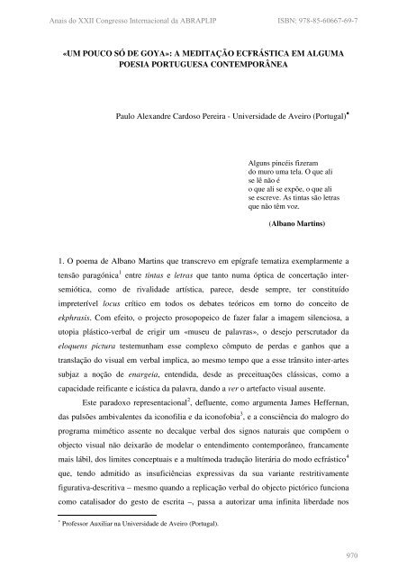 Um Pouco So De Goya A Meditacao Abraplip