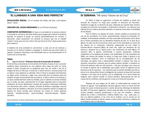 índice - Obras Misionales Pontificias en Venezuela