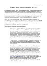 Informe de estadía en el extranjero (curso 2011-2012)