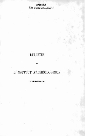 Accéder à l'article - Institut archéologique liégeois