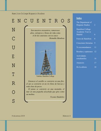 ENCUENTROS - Hamilton College