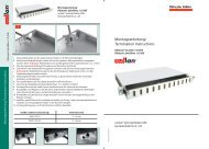 Montageanleitung/ Termination Instructions - Dätwyler