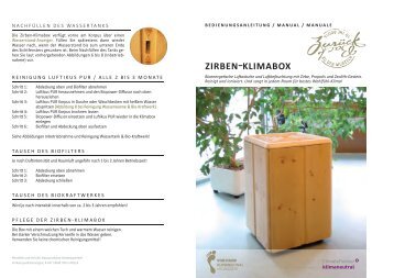 Zirben-KlimaBox - JoJo Store