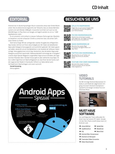 Android Apps Spezial Ausgabe 2 - Android Magazin