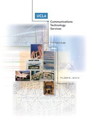 CTS Strategic Plan - UCLA Communications Technology Services