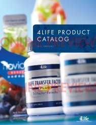 4LIFE PRODUCT CATALOG - 4Life Research