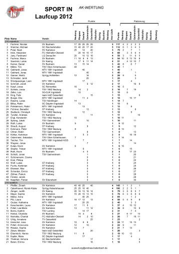 SPORT IN Laufcup 2012