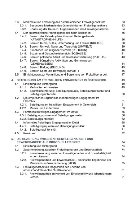 Freiwilligenbericht - Bundesministerium für Arbeit, Soziales und ...