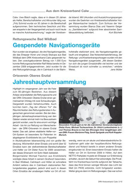 Jahreshauptversammlung - DRK-KV-Calw eV