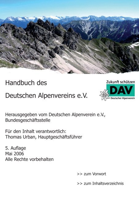 Handbuch des DAV