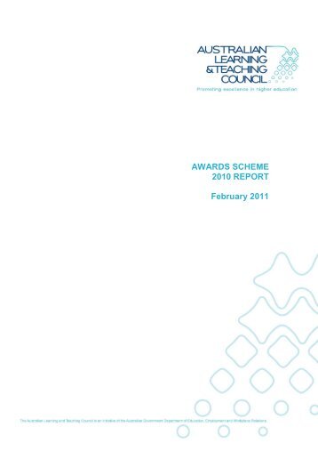 2010 Awards Scheme Report - Office for Learning and Teaching