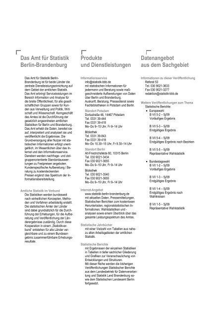 Statistik - Die Landeswahlleiterin für Berlin