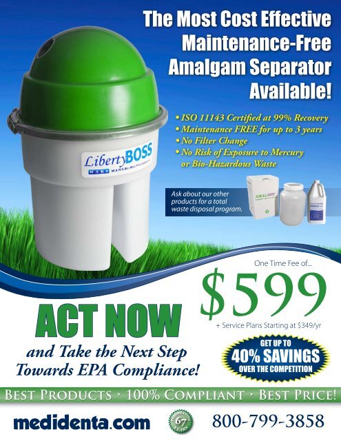 The Most Cost Effective Maintenance-Free Amalgam Separator ...