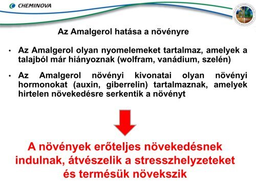 Az Amalgerol hatása a növényre