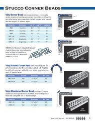 stucco Corner beads - AMICO Building Products