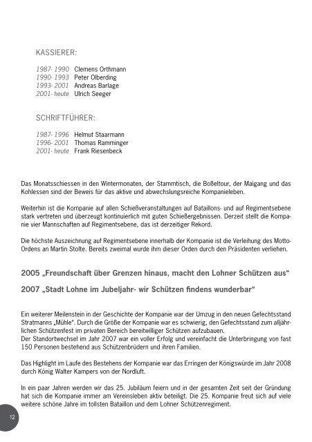 Wir wünschen dem Lohner Schützenverein und den Lohner ...