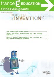 Fiche pdagogique - Inventions