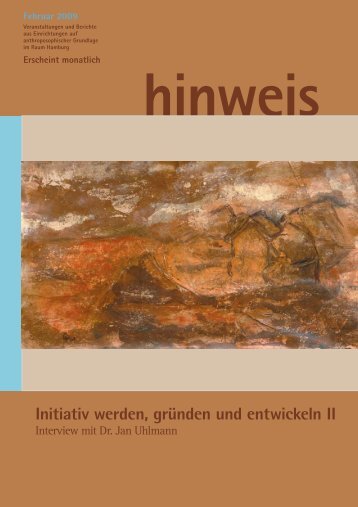 hinweis Initiativ werden, gründen und entwickeln II - Gemeinnützige ...