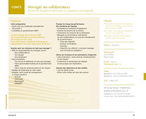 Télécharger le catalogue Gestion Privée 2012 - barchen.fr