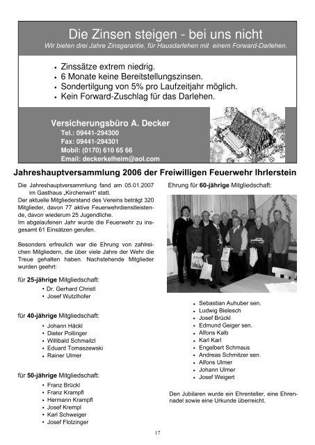 Gemeinde Ihrlerstein MITTEILUNGSBLATT