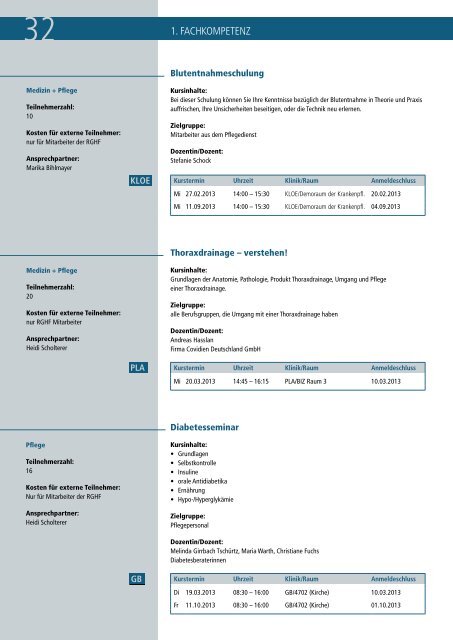 BILDUNGSPROGRAMM - SLK-Kliniken Heilbronn GmbH