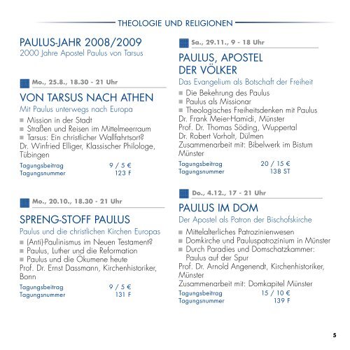 PROGRAMM 2 2008 - Franz-Hitze-Haus