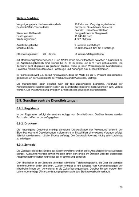 6. Zentrale Dienste, Personal und Organisation - Stadt Wertheim