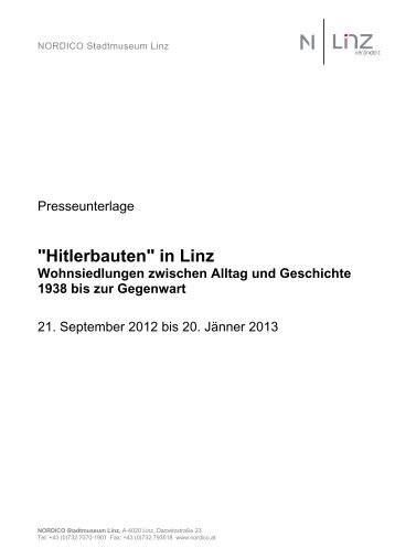 "Hitlerbauten" in Linz Wohnsiedlungen zwischen Alltag ... - Nordico