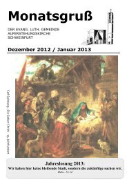 Dezember 2012 / Januar 2013 - Auferstehungskirche Schweinfurt
