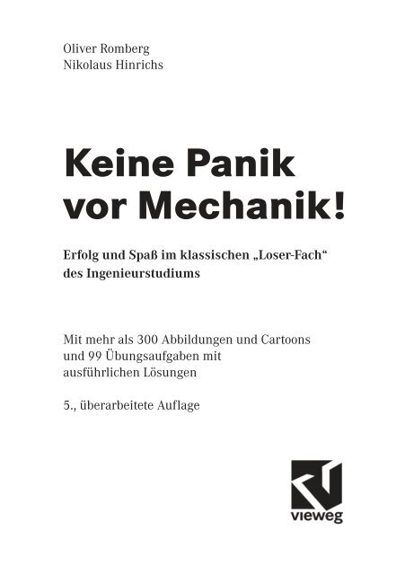 Keine Panik vor Mechanik!