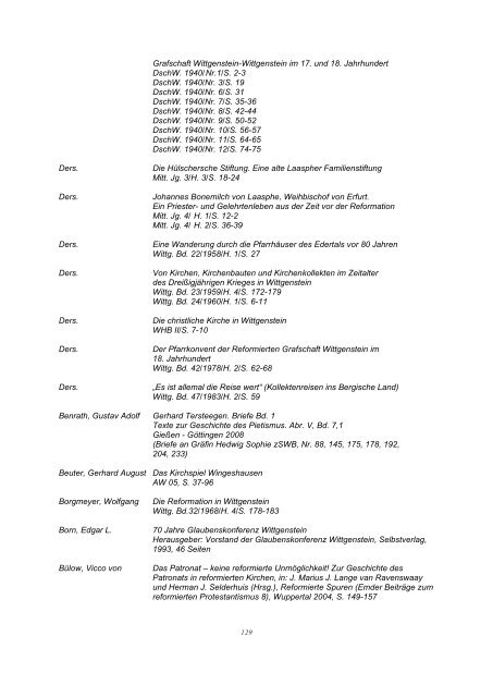 Bibliographie Wittgenstein - Wittgensteiner Heimatverein e.V.