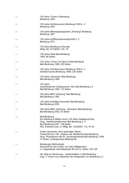 Bibliographie Wittgenstein - Wittgensteiner Heimatverein e.V.