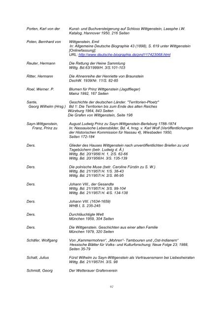 Bibliographie Wittgenstein - Wittgensteiner Heimatverein e.V.