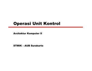 Operasi Unit Kontrol
