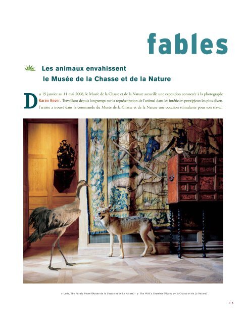 *Brochure Karen Knorr 210x275 - Musée de la chasse et de la nature