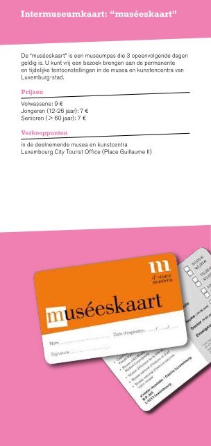 Musea en Tentoonstellingen in Luxemburg 2011