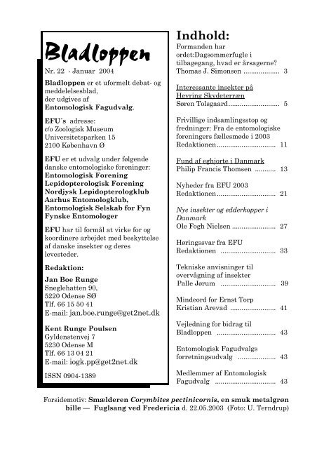 lop 22 - alle sider - Dansk Entomologisk Forening
