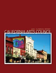 2009-2010 - California Arts Council - State of California