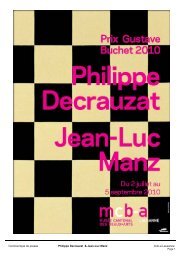 Prix Gustave Buchet 2010 Philippe Decrauzat et Jean-Luc Manz